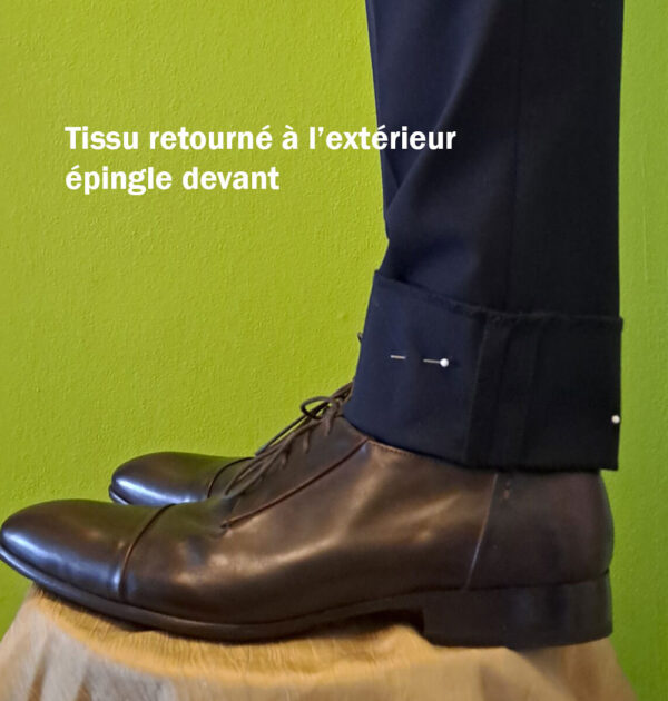Ourlet revers sur Pantalon