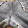 Réparation entrejambre sur Pantalon-Jeans